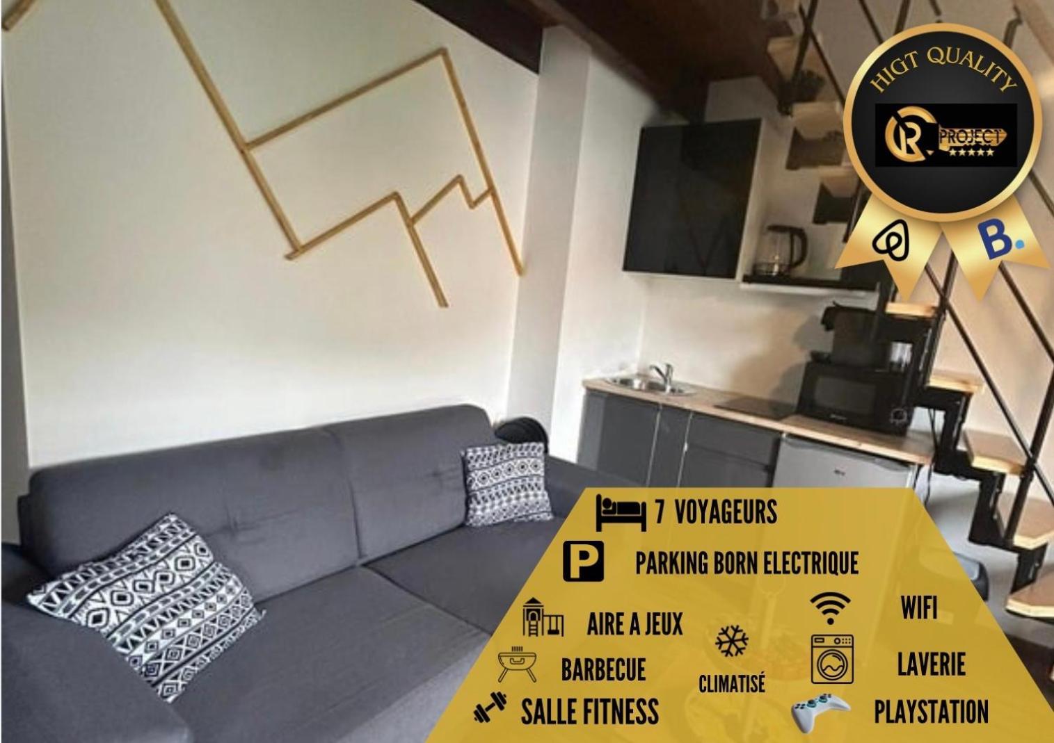 Reve Divin T4 Avec Parking-Barbecue-Laverie-Bagagerie-Salle De Sport-Aire De Jeux-Climatise لورد المظهر الخارجي الصورة